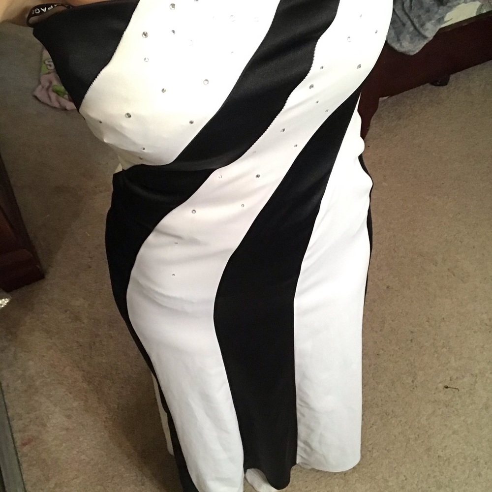 Black and White Dress